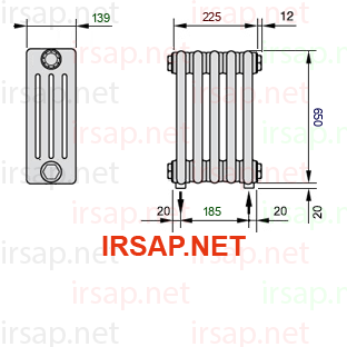 Радиатор IRSAP Tesi 40650/5 T16 CL 01